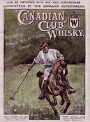 Canadian Club Whisky Polo Advert SOLD