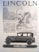 Lincoln Motorcar Polo Advert