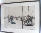 Pair of Charcoal Polo Drawings - Image 1