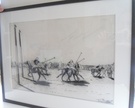 Pair of Charcoal Polo Drawings - Image 3